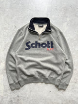 Schott NYC 1/4 zip pullover sweatshirt (S)