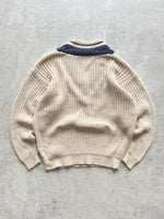 90's GAP tennis chunky cable knit Jumper (L)