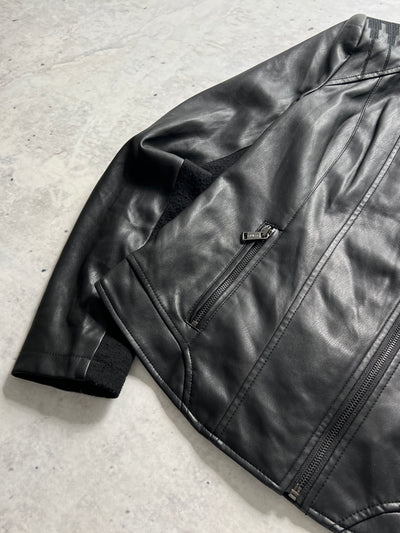 Guess Leather Motorcycle Jacket (Women's S)