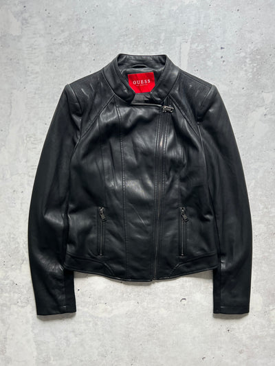 Guess Leather Motorcycle Jacket (Women's S)