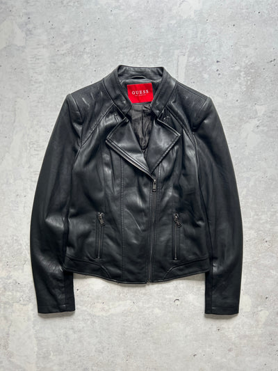 Guess Leather Motorcycle Jacket (Women's S)