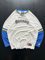 90's Nike Mariners Towelling Long Sleeve Jersey (3XL)