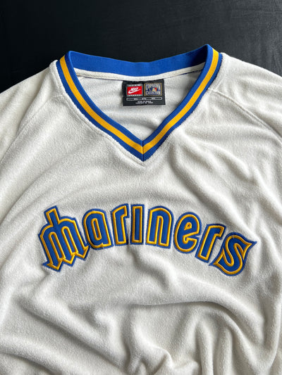 90's Nike Mariners Towelling Long Sleeve Jersey (3XL)