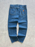 Vintage Carhartt denim carpenter work jeans (W36 x L32)