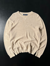 Ralph Lauren Waffle Knit Crewneck Jumper (L)