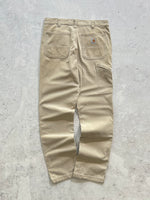 Vintage Carhartt duck canvas carpenter work pants (W34 x L33)