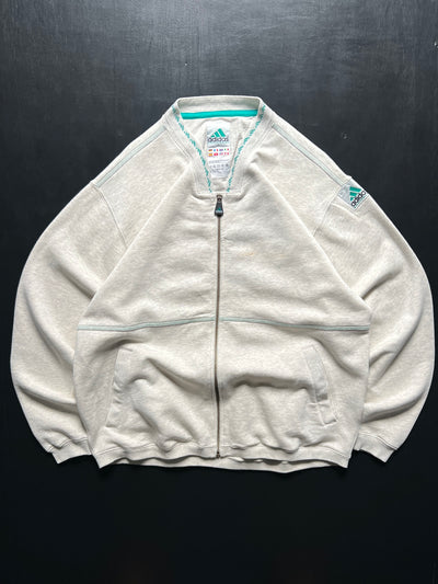 90's Adidas Equipment Heavyweight Zip Up Sweatshirt (L)