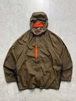00's Nike nylon zip up hooded jacket (XXL)