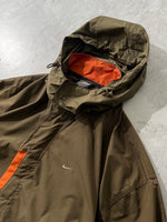 00's Nike nylon zip up hooded jacket (XXL)