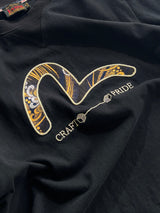 00's Evisu heavyweight embroidered gull wing T shirt (S)
