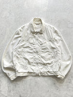 90's Versace multi pocket zip up collared jacket (M)