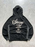 00's Stussy World tour pullover hoodie (L)