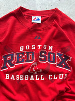 90's Boston Red Sox heavyweight long sleeve T shirt (L)
