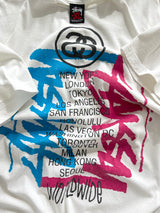 Vintage Stussy world Tour T shirt (XL)