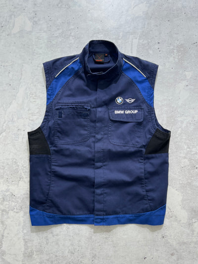 BMW heavy canvas work gilet (L)