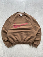 90's Nike swoosh heavyweight crewneck sweatshirt (S)