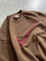 90's Nike swoosh heavyweight crewneck sweatshirt (S)