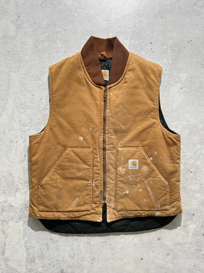 Vintage Carhartt duck canvas zip up gilet (L)