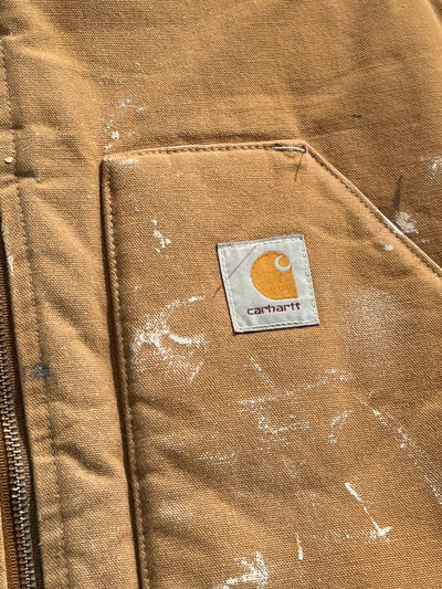 Vintage Carhartt duck canvas zip up gilet (L)