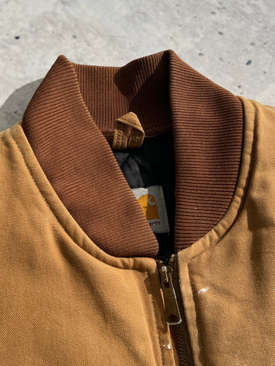 Vintage Carhartt duck canvas zip up gilet (L)