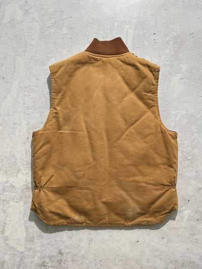 Vintage Carhartt duck canvas zip up gilet (L)