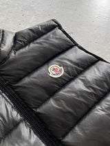 Moncler gui down fill zip up gilet (S)